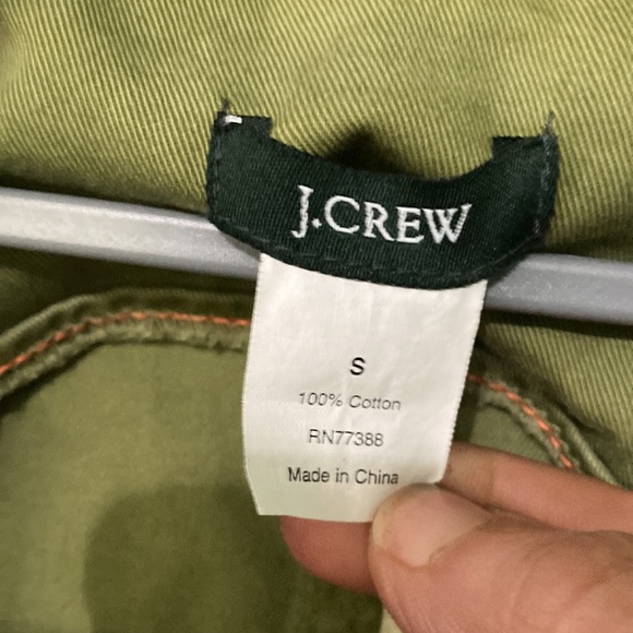 J. CREW Green Jacket. Small. 100% Cotton. Excellent condition; rarely worn. - Picture 5 of 5